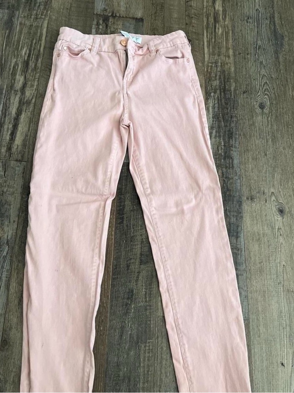 Celebrity Pink Straight Leg Jeans in Light Pink
